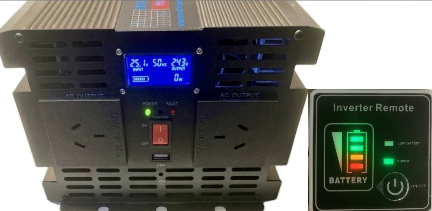 6000 watt surge 12 volt Pure sine wave inverter - PSX3000/12