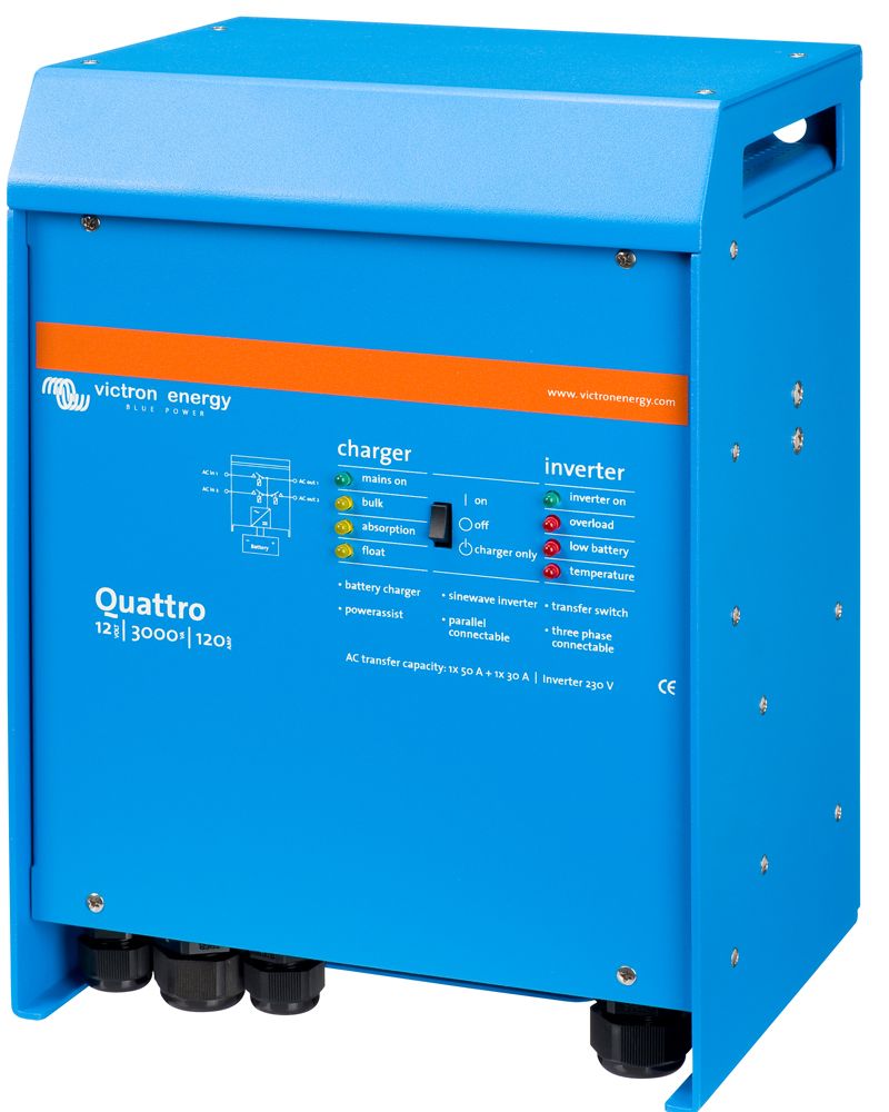 Victron Quattro 8000 va, 24 volt inverter/Charger