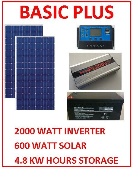 SOLAR INVERTER BATTERY PACKAGE BASIC PLUS