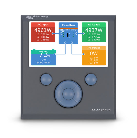 Remote Control with Colour Display for Victron Equipment
