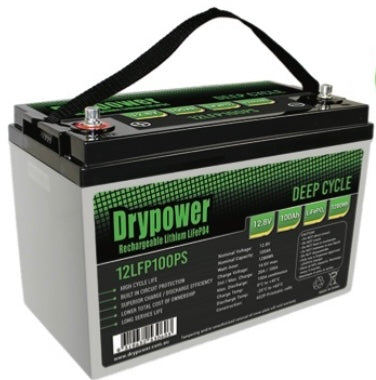 100 Amp/Hour, 12 Volt,Drypower Deep Cycle Lithium Battery