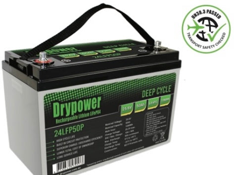 50 Amp/Hour, 24 Volt,Drypower Deep Cycle Lithium Battery (Copy)