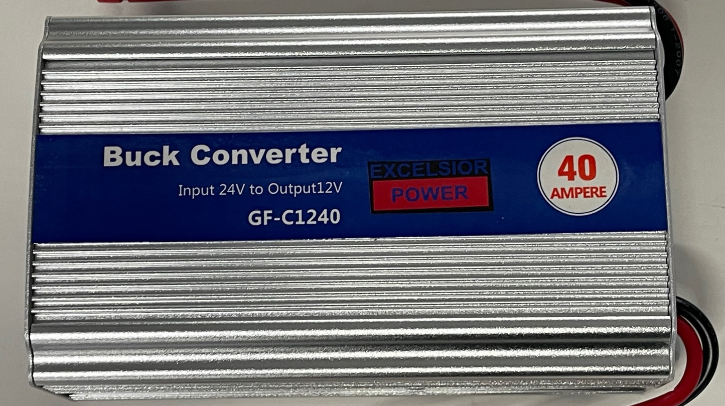 24 Volt to 12 volt, 40 amp converter