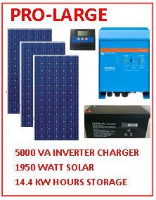 SOLAR INVERTER BATTERY PACKAGE PRO-LARGE